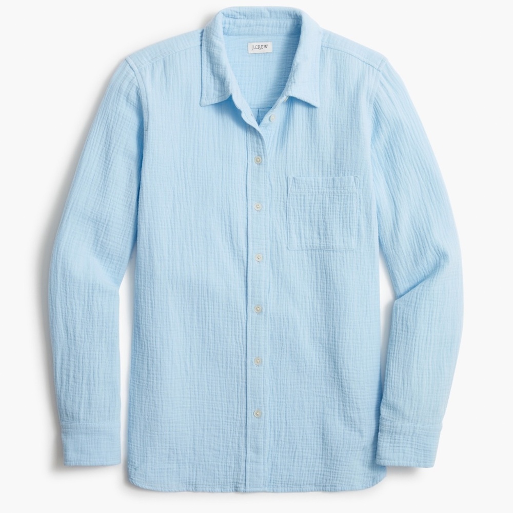 J. Crew Factory Sky Blue Button-Up Shirt